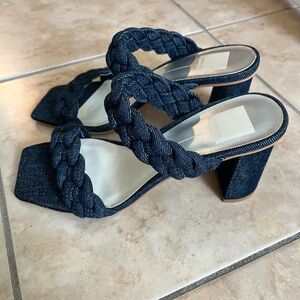 NWOT Dolce Vita Paily Heeled Sandals Denim
